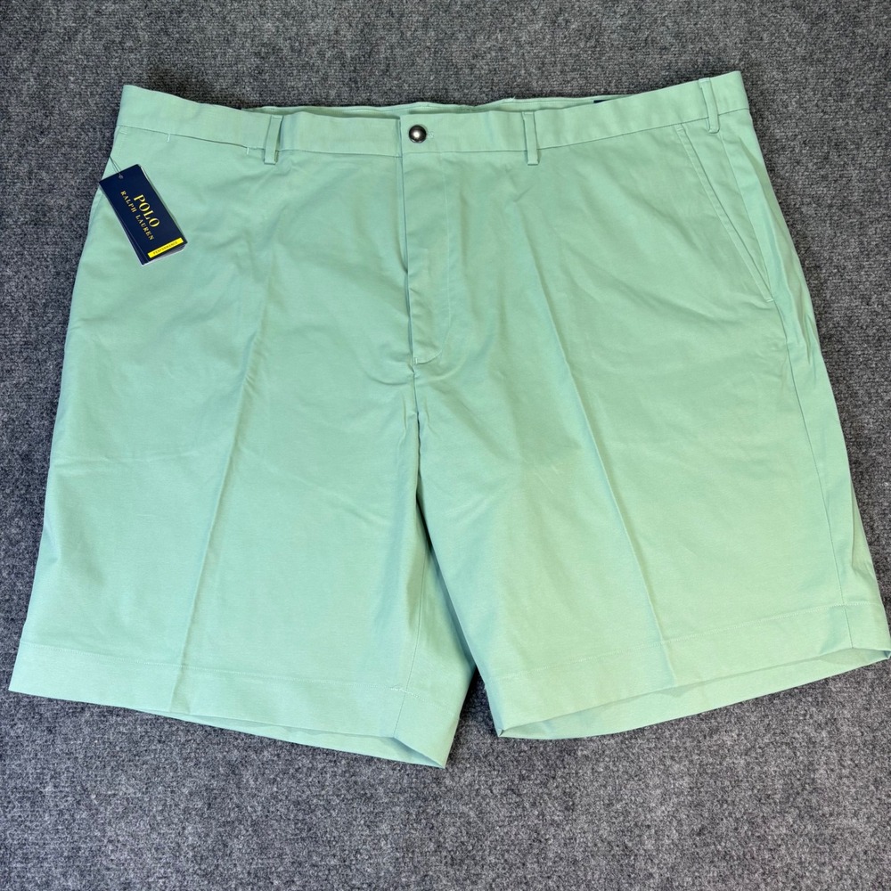Polo‎ Ralph Lauren Performance Shorts Mens 46 Mint Green Classic Fit 9 Inch NWT